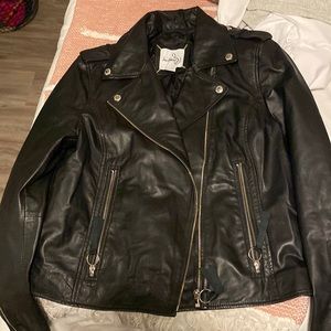 Black Leather Sam Edelman Jacket Brand New Never Worn